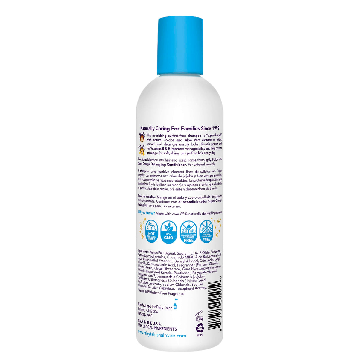 Fairy Tales ingredient close-up highlighting panthenol and keratin