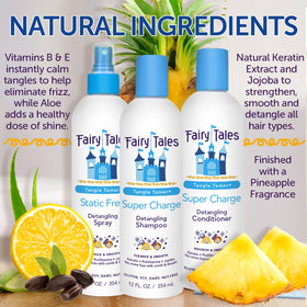Fairy Tales product label listing clean-features and directions
