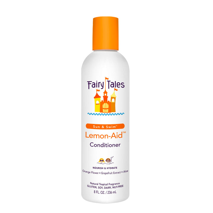 Fairy Tales Lemon-Aid front packaging showing citrus bottle, easy-identify benefit