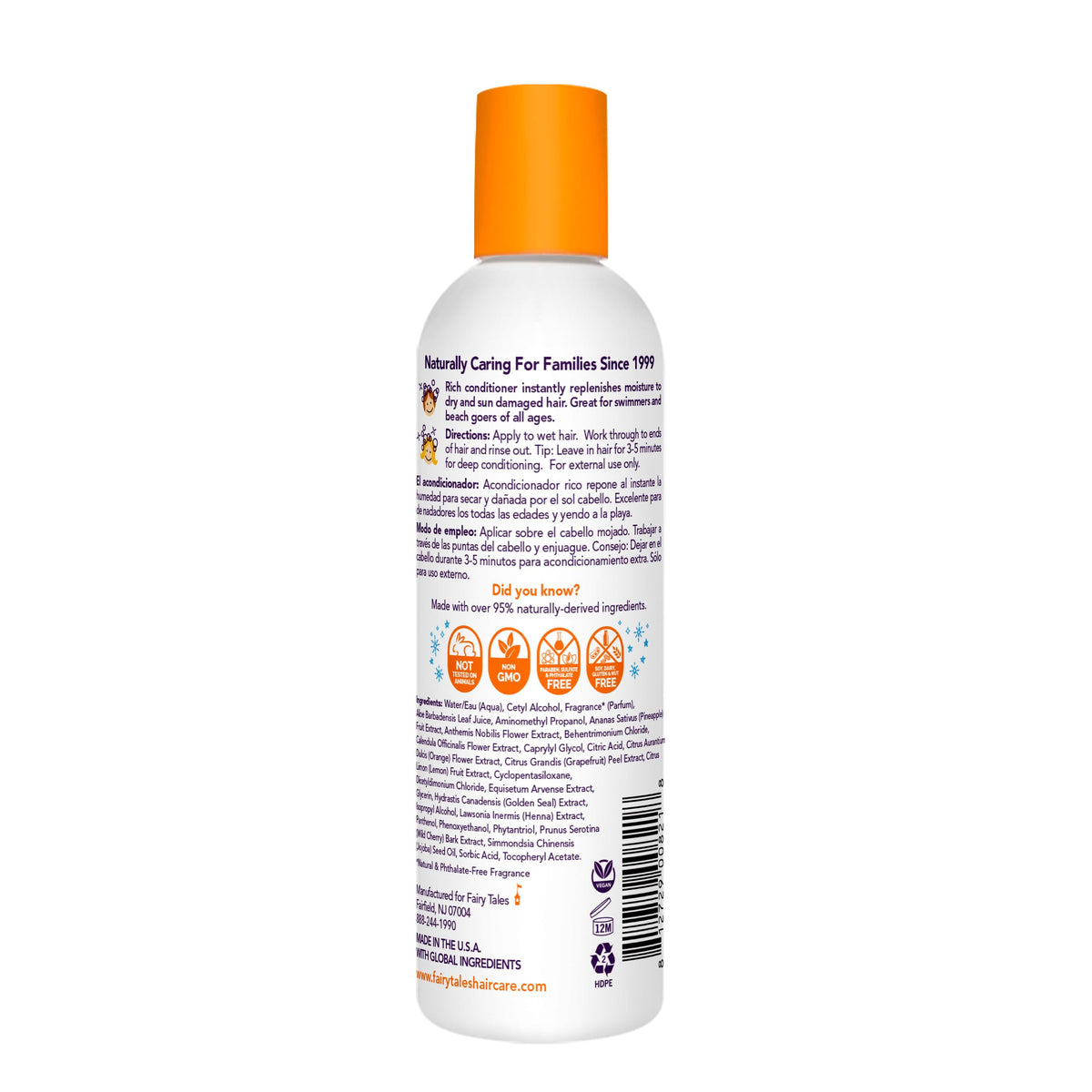 Fairy Tales Lemon-Aid creamy conditioner texture close-up, shows moisturizing formula