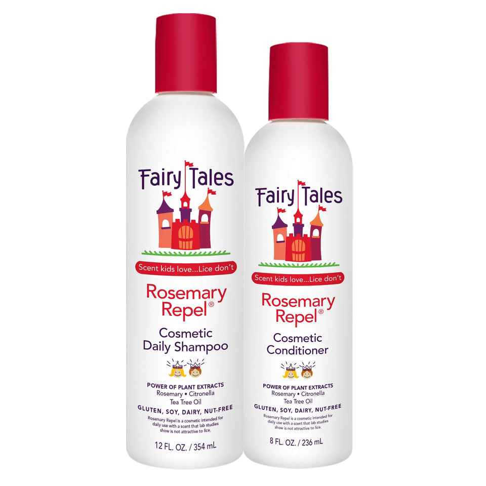 Fairy Tales front packaging showing duo and benefits