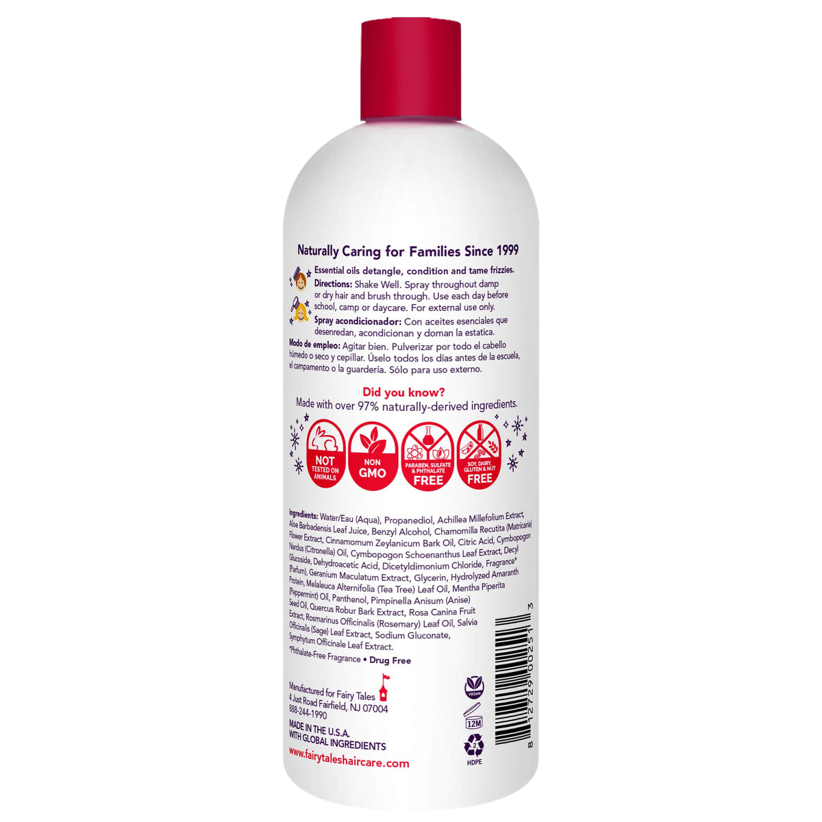 Fairy Tales close-up nozzle detail for easy misting and controlled application benefit