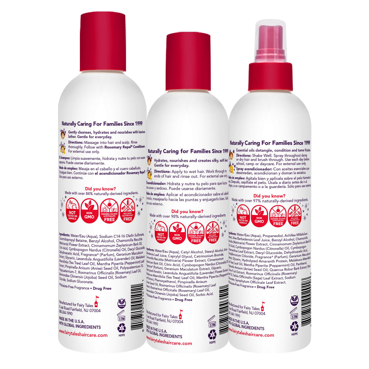 Fairy Tales shampoo lather close-up showing gentle foam and cleansing benefit
