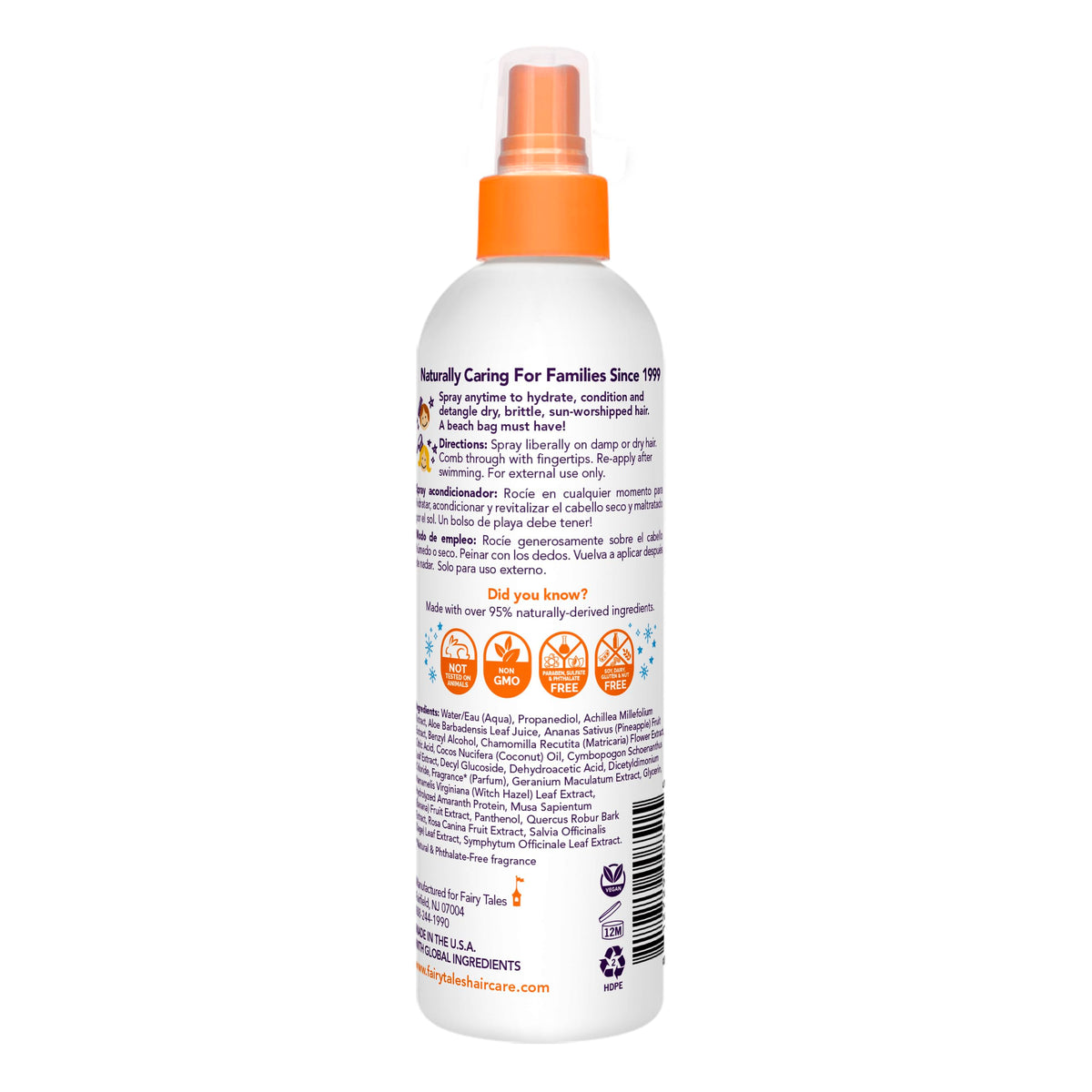 Fairy Tales spray nozzle being applied for quick pre-swim protection