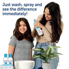 Fairy Tales conditioner used during family wash routine to speed detangling and calm hair