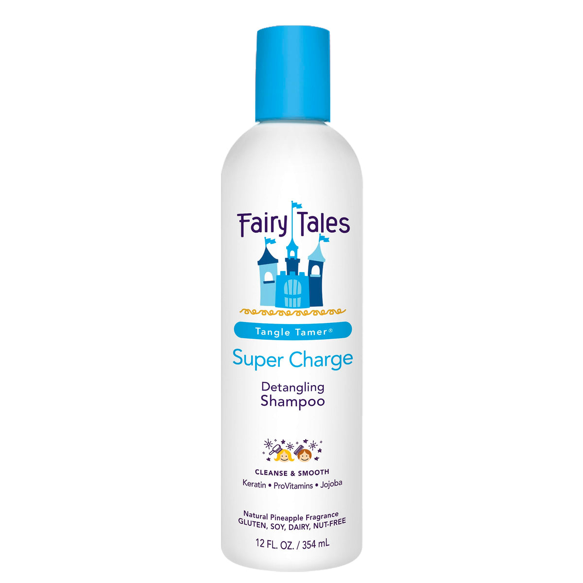 Fairy Tales front packaging showing bottle and benefits