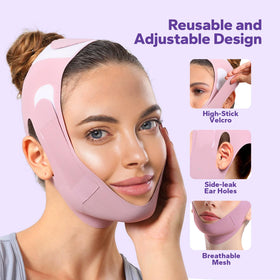 FairyFace worn during relaxing activity supporting jawline