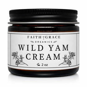 Faith and Grace Organics jar front label showing product and organic branding benefits