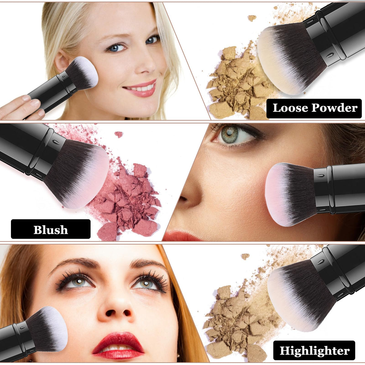 Falliny applying foundation onto skin showing even blending and airbrushed finish benefit