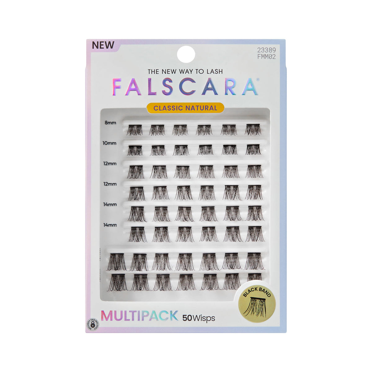 FALSCARA front packaging showing Classic Natural 50-piece multipack benefit lightweight
