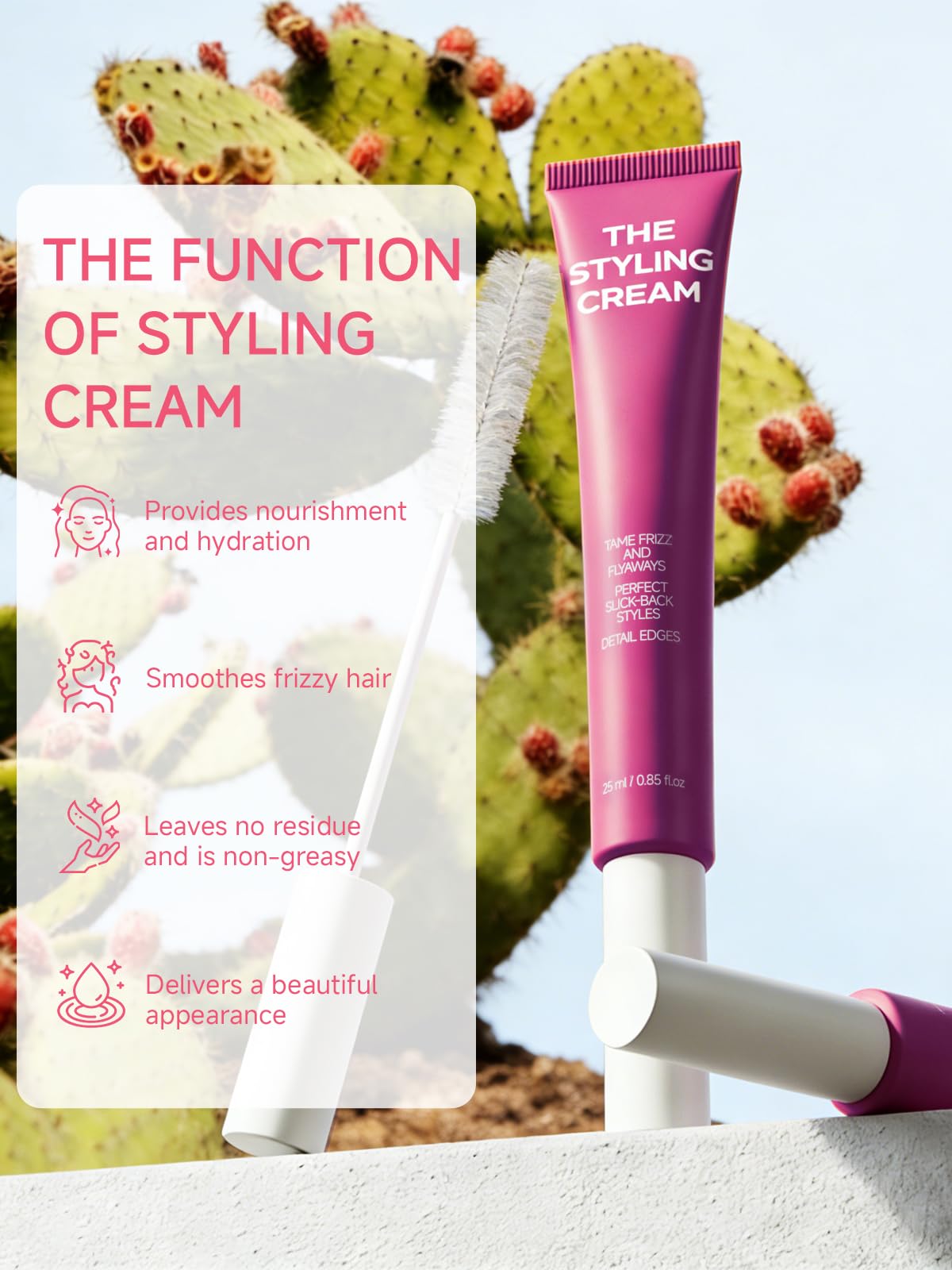 FAMIKYA wand closeup showing clear gel texture for precise control