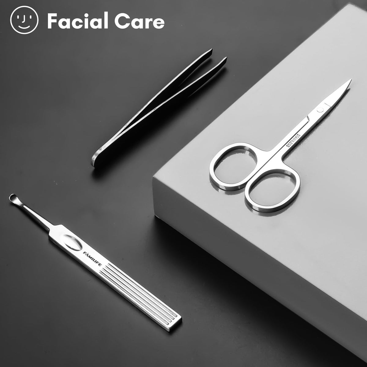 FAMILIFE ingrown toenail clipper close view, targeted relief for curved nails