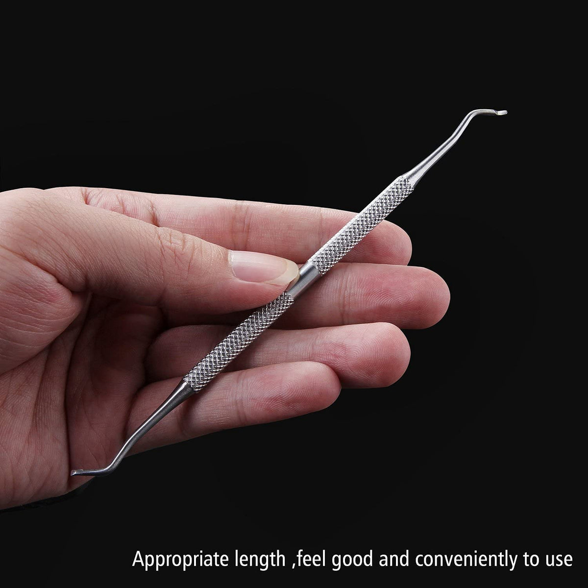 FAMILIFE demonstration of lifter and file in use on a toenail for careful grooming