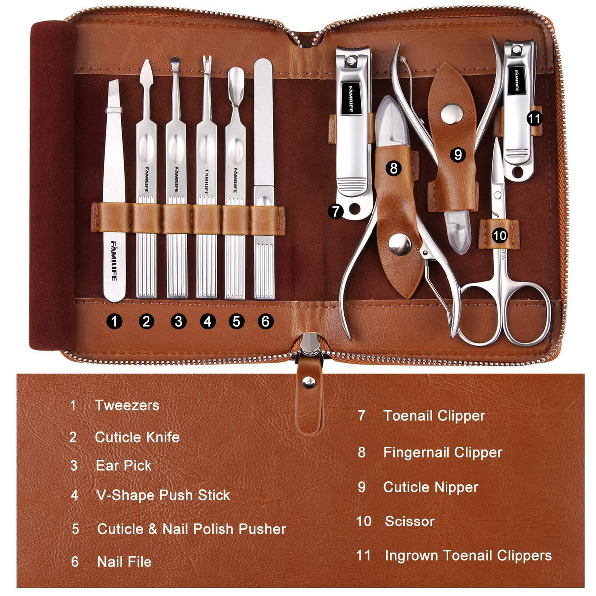 FAMILIFE using toenail clipper in lifestyle shot, controlled grooming on the go