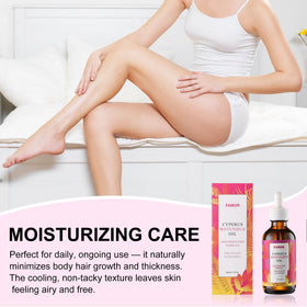 FAMOR with jojoba and rosehip bottles showing natural botanical blend