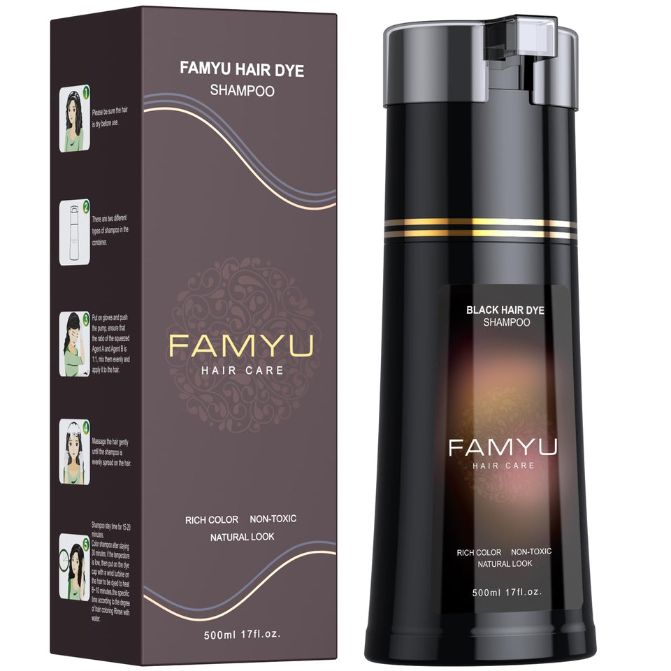 Famyu front bottle view showing label and 17oz size, clear product identity and benefit