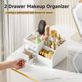 fanado drawer open displaying palettes and skincare safely stored from dust