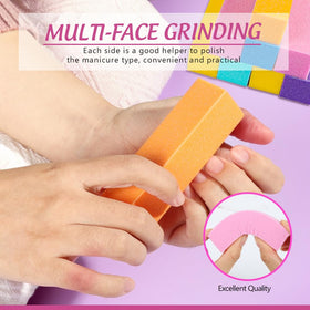 Fandamei 100/180 emery file detail highlighting dual-grit control