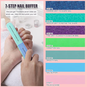 Fandamei 7-way buffer detail with numbered sides for step-by-step buffing