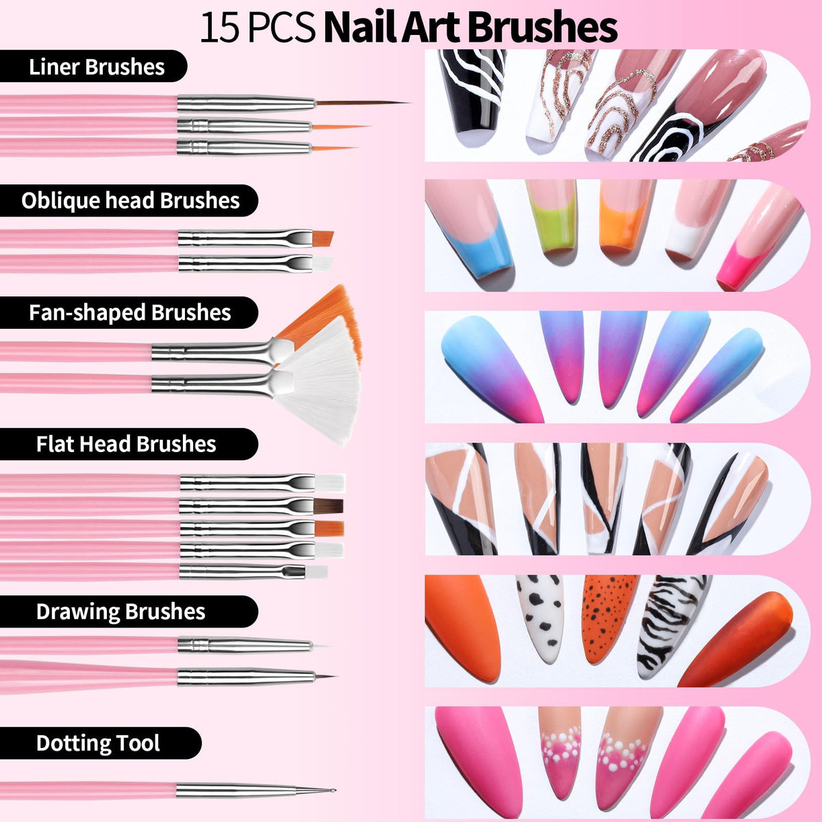 Fandamei brush bristles close-up for precise detailing benefit