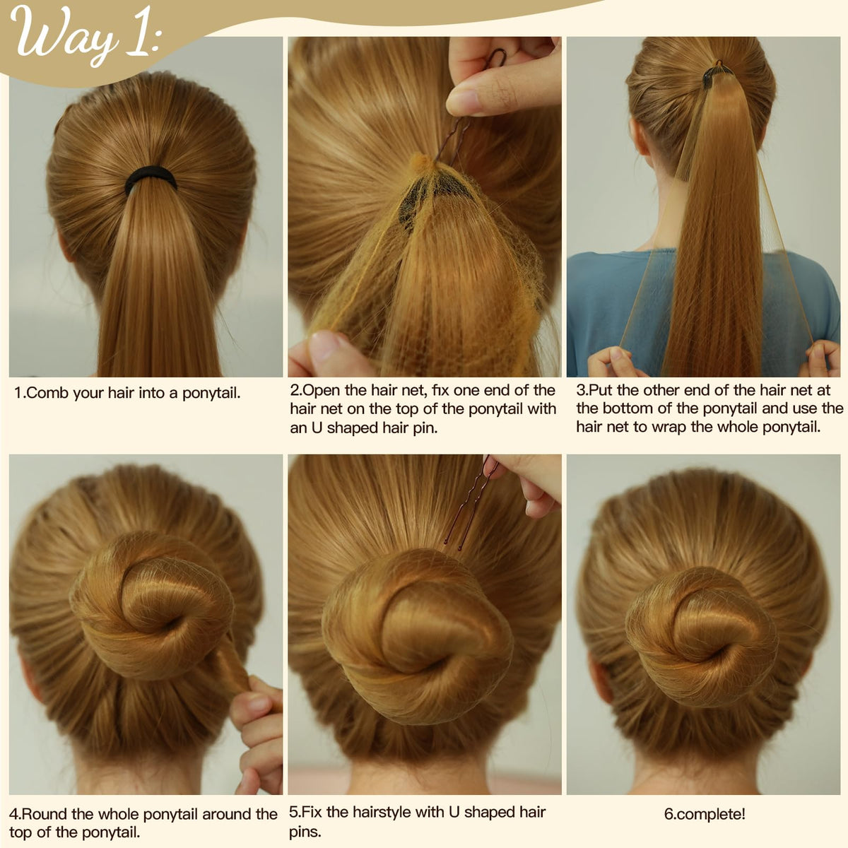 Fandamei bun in use on dancer demonstrating secure, tidy performance hold