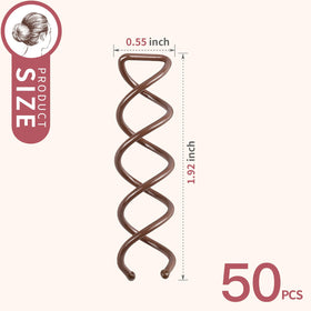 Fandamei close-up of spiral shaft texture for stronger hair grip