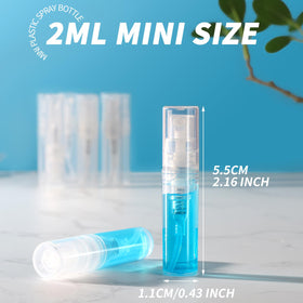 Fandamei bottle beside a ruler showing compact 2ml size for travel convenience