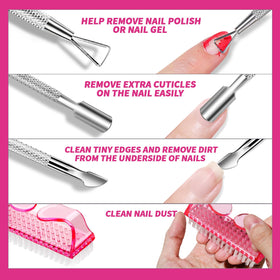 Fandamei cotton pads inside clip demonstrating tidy, spill-free soaking