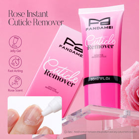 FANDAMEI cuticle oil with brush applicator demonstrating precise hydrating benefit