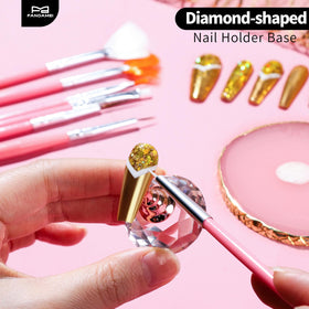Fandamei diamond-shaped nail holder held in hand for comfortable control