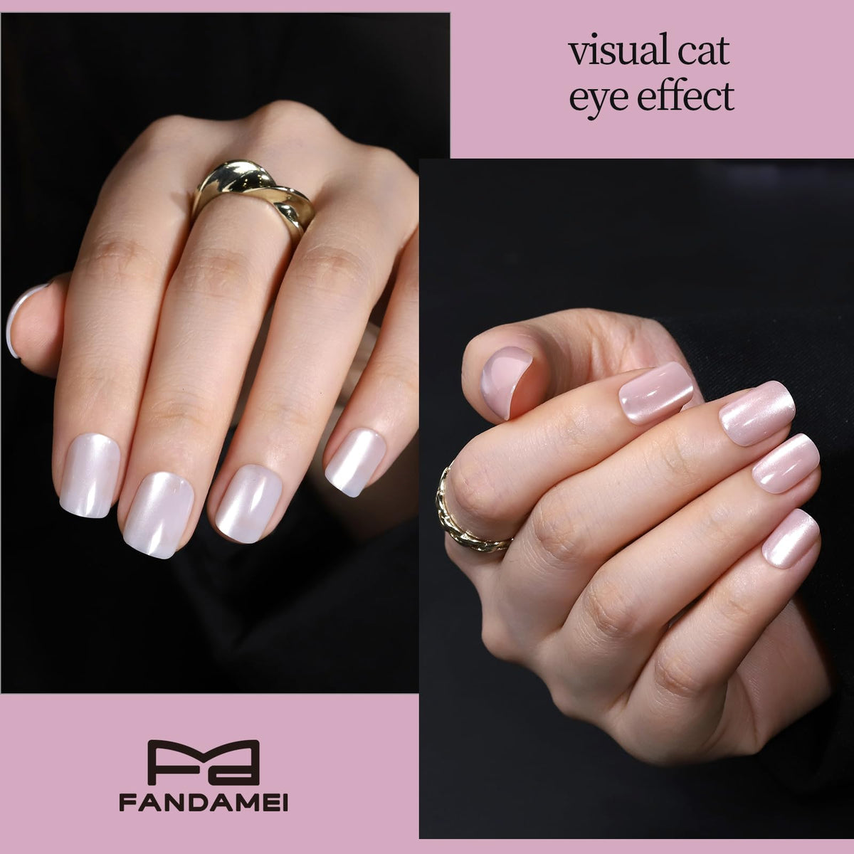 Fandamei French tip sheet and label showing classic elegant tips for events
