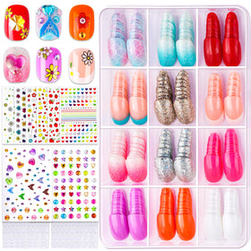 Fandamei front packaging showing kit contents and colorful nails, ideal for gifting