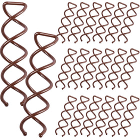 Fandamei front packaging of 20 brown spin pins showing set and box, convenient storage