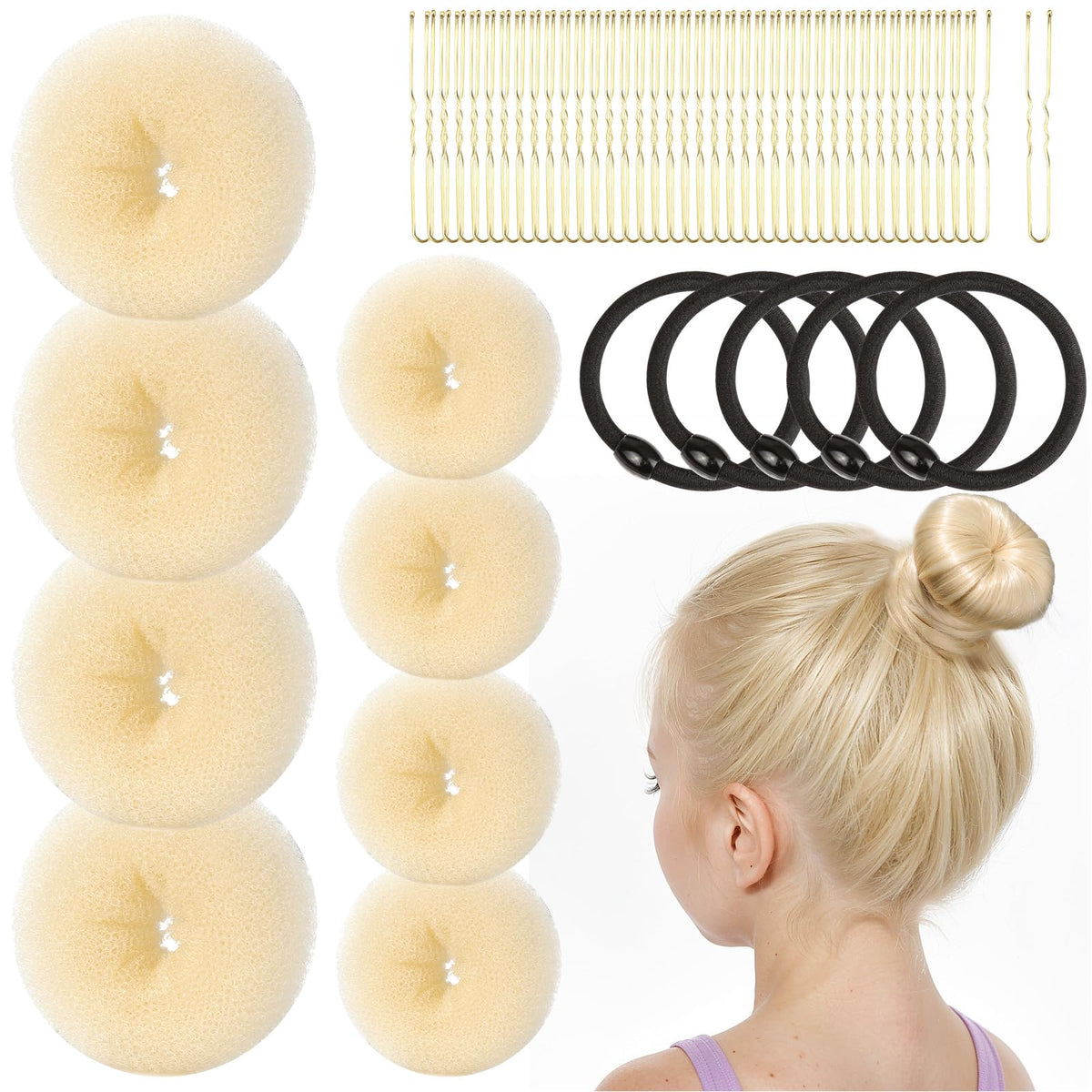 fandamei front packaging showing complete bun maker kit and quick styling benefit