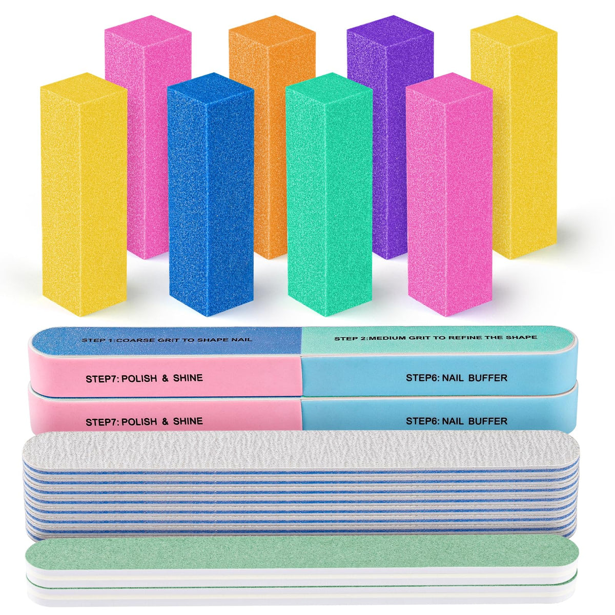 Fandamei front packaging showing full 12-piece manicure kit and colorful components