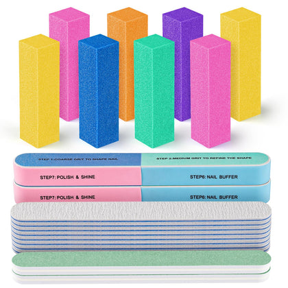Fandamei front packaging showing full 12-piece manicure kit and colorful components