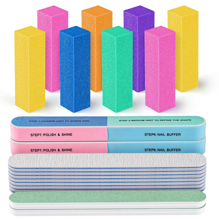 Fandamei front packaging showing full 12-piece manicure kit and colorful components
