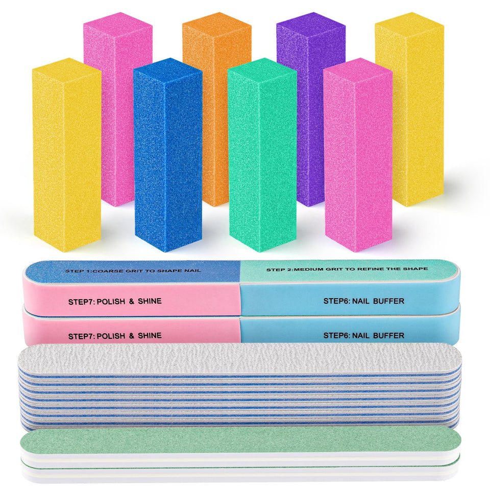 Fandamei front packaging showing full 12-piece manicure kit and colorful components