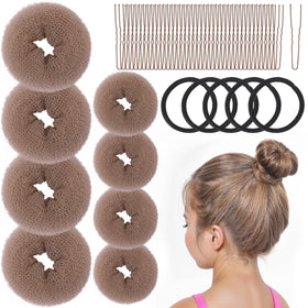 Fandamei front packaging showing tan brown kit and included tools for quick buns