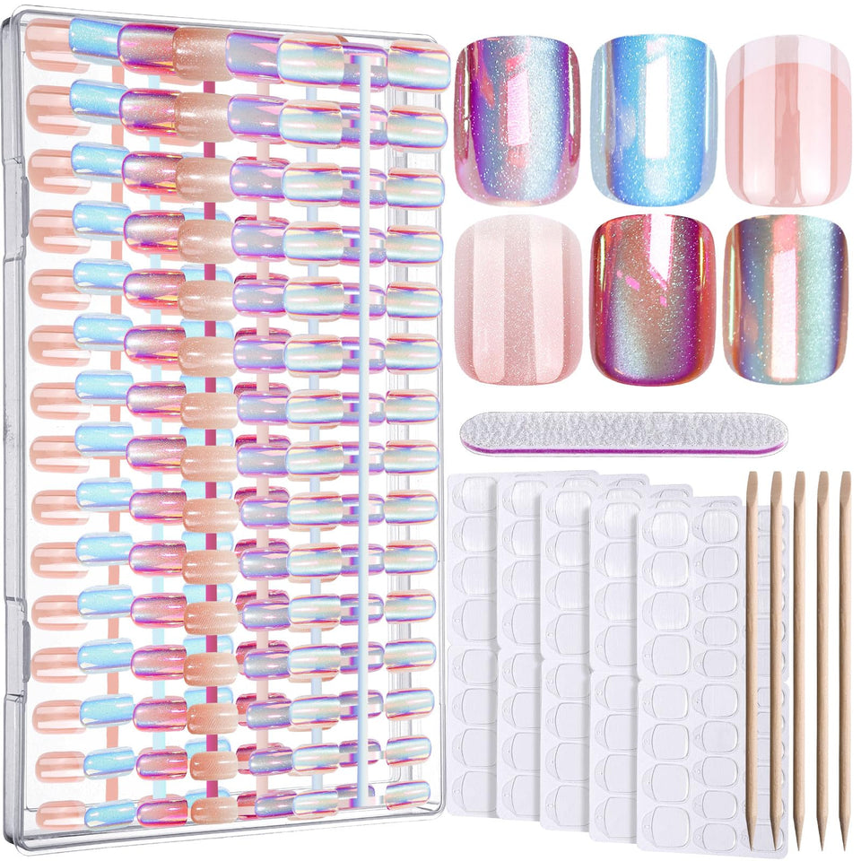 Fandamei front packaging showing six chrome cat eye styles and storage box benefit of portability