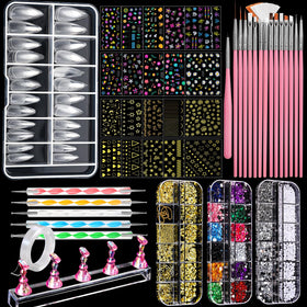 Fandamei front packaging showing full nail art kit and colorful contents for complete designs
