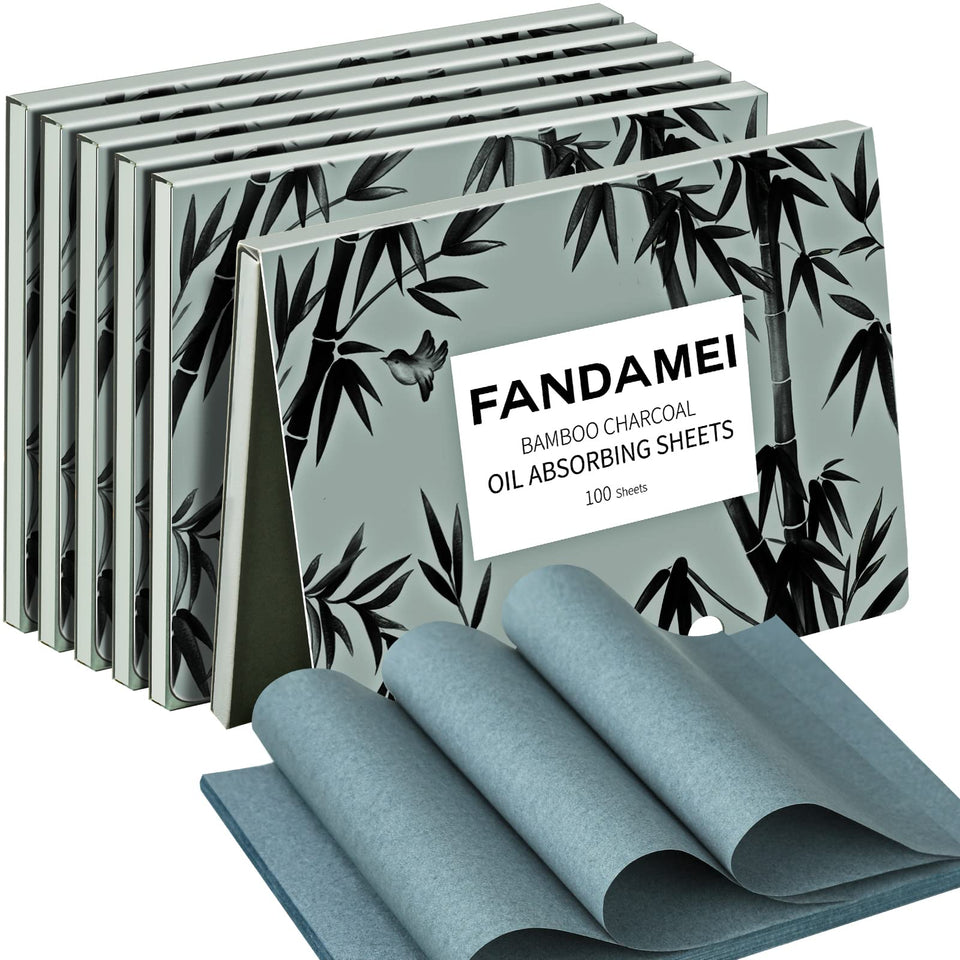 Fandamei front packet showing compact oil control sheets for quick touch-ups