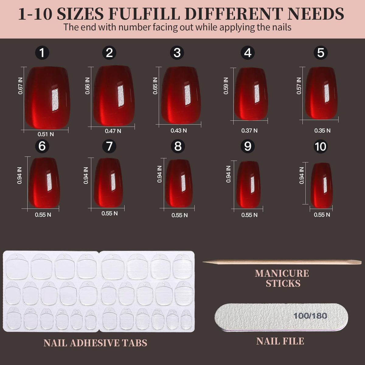 Fandamei glossy ombre nail detail with smooth color transition, natural-looking sheen benefit