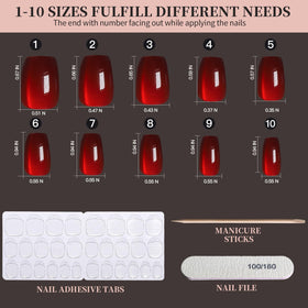 Fandamei glossy ombre nail detail with smooth color transition, natural-looking sheen benefit