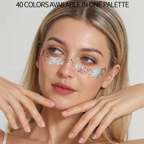 Fandamei hair braid glitter accent demonstrating quick styling sparkle