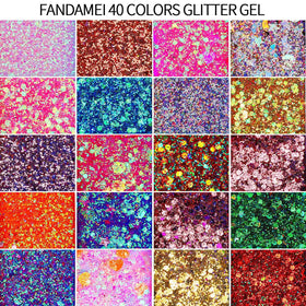 Fandamei sequins close-up with hearts and stars adding playful decorative options