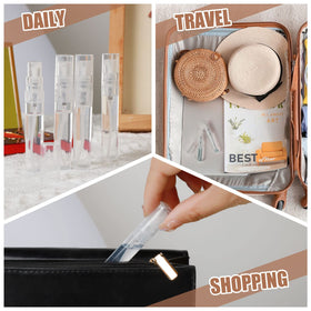 Fandamei bottles inside a travel pouch showing portability and organization