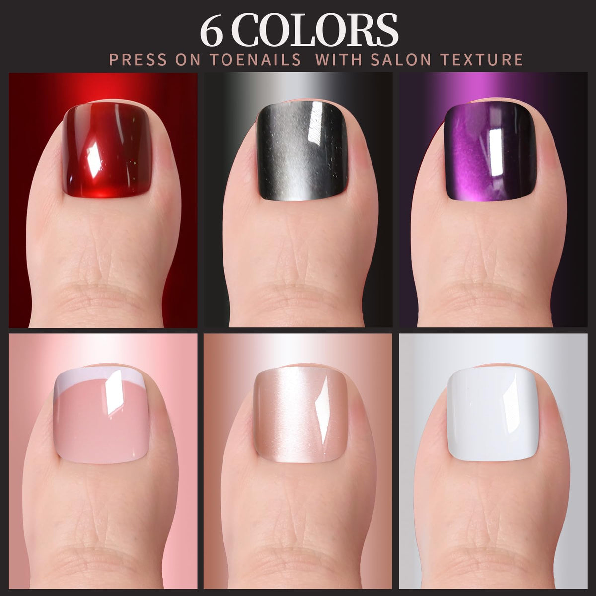 Fandamei lifestyle image of toes wearing nails in sandals showing instant polished pedicure
