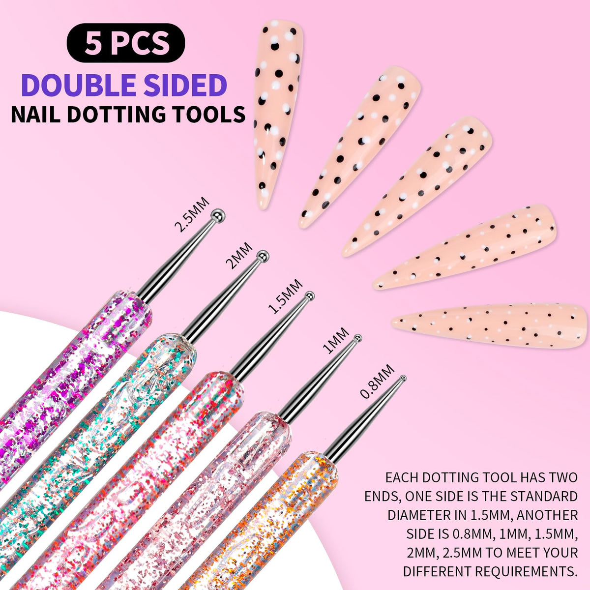 Fandamei magnetic stands on bases keeping nail tips steady for painting