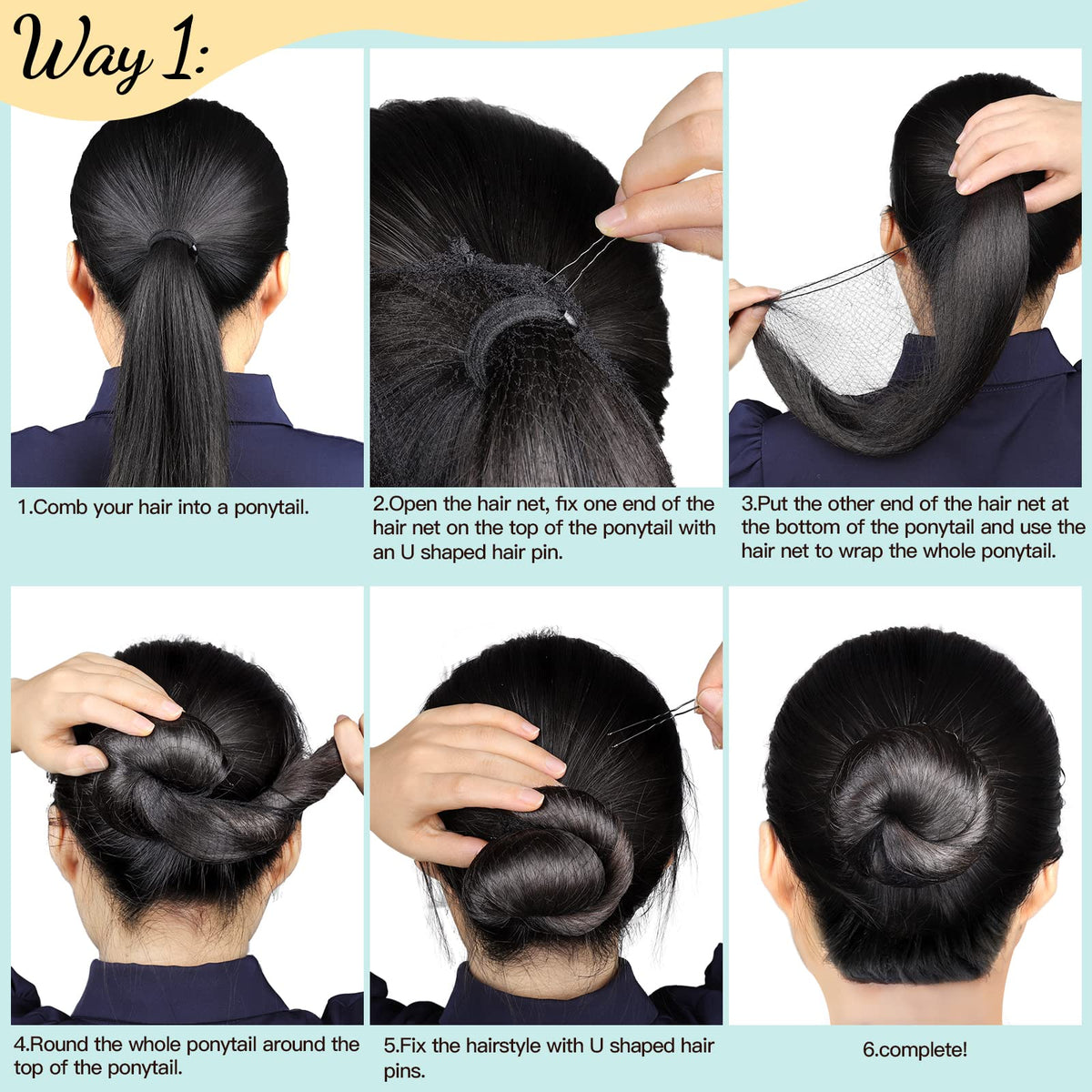 Fandamei model wearing ballet bun demonstrating discreet hold and clean silhouette